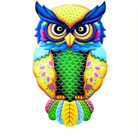 1pc Metal Owl Wall Decor, Outside Garden Decoration (Style: Model C)
