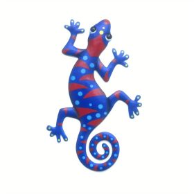 1pc Metal Gecko Wall Art Decor (Style: Model A)