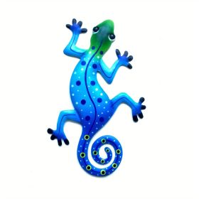 1pc Metal Gecko Wall Art Decor (Style: Model B)