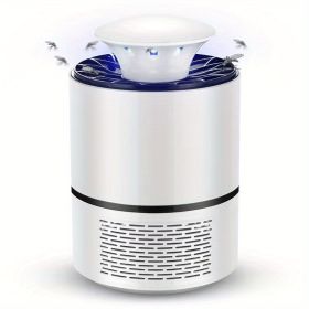 Bug Zapper; Fruit Fly Trap; Electric Mosquito & Fly Suppressor/Killer (Color: White)