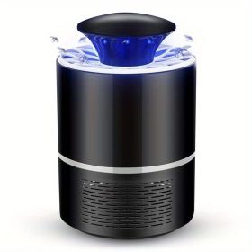 Bug Zapper; Fruit Fly Trap; Electric Mosquito & Fly Suppressor/Killer (Color: BLACK)