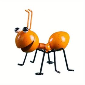 1pc Metal Ant Ornament Colorful Cute Insect (Color: YELLOW)