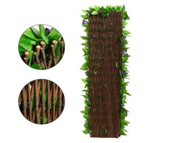 Simulation  wooden fence Garden yard (select: Garden patio decorative fence-70*22*2CM)