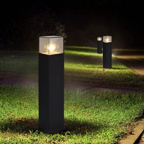 Inowel Landscape Path Lights with E26 Bulb Base(Bulb not Included) Modern Pathway Light Driveway Lights Wired 12226 (Color: BLACK, size: 19.7in)