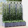 Garden Planter Blue grey Polypropylene Large Planters