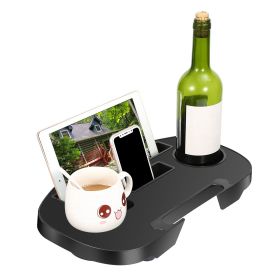 Zero Gravity Chair Cup Holder Clip On Side Tray (Color: BLACK)
