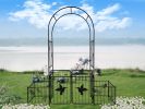 Metal Garden Arch with doors