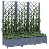 Garden Planter Blue grey Polypropylene Large Planters