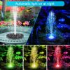 18/16/13cm Solar Water Fountain Colorful