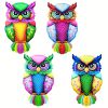 1pc Metal Owl Wall Decor, Outside Garden Decoration