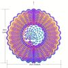 1pc 3D Hanging Wind Spinner Outdoor