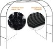 Black Garden Arch Arbors, Trellis 6-8ft