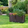 Raised Garden Bed Plant Growth Box with Self-watering System Elevated