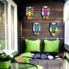 1pc Metal Owl Wall Decor, Outside Garden Decoration