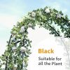 Black Garden Arch Arbors, Trellis 6-8ft